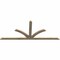 Ekena Millwork Richland Rough Sawn Timber Gable Bracket, Douglas Fir, 96"W x 40"H x 2"D x 4"F, 10/12 Pitch GBW096X40X0204RIC00RDF - alternate 2